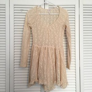 Free People Cream Dress